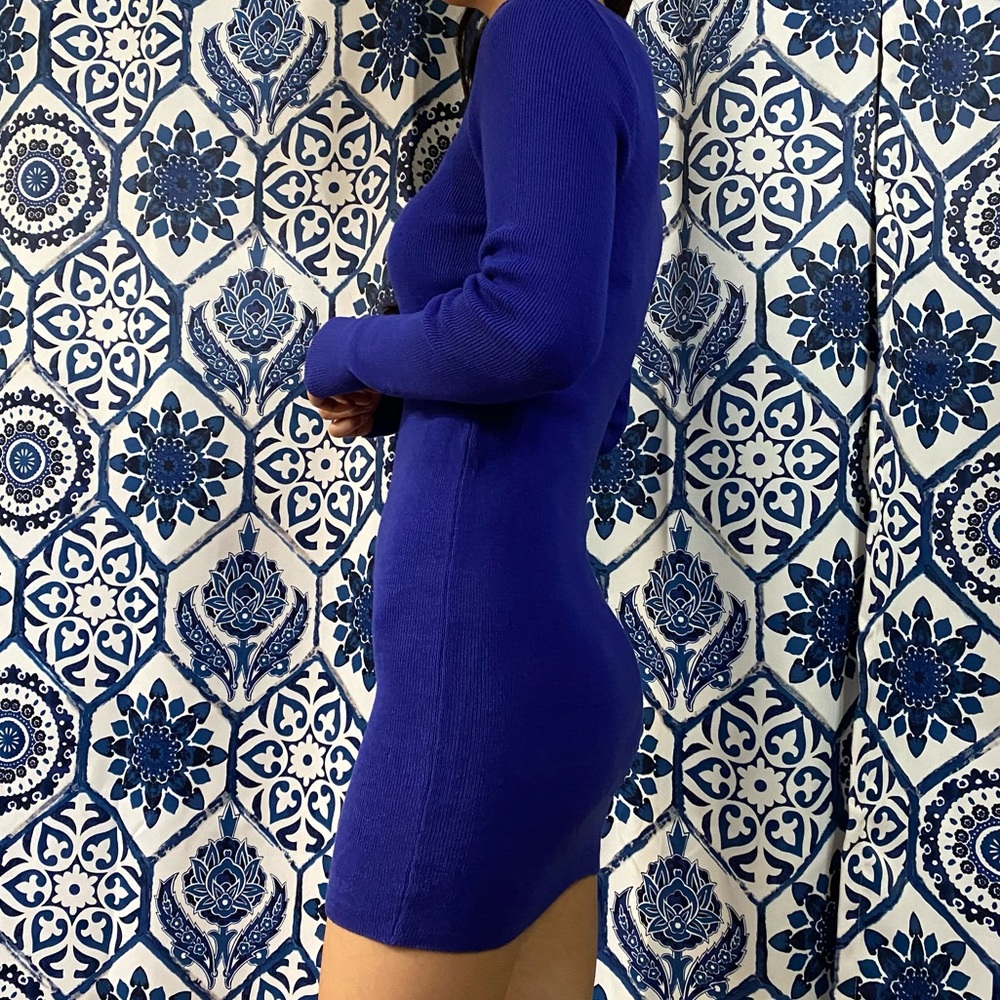 K-fashion Blue knit dress - Picture 5 of 16